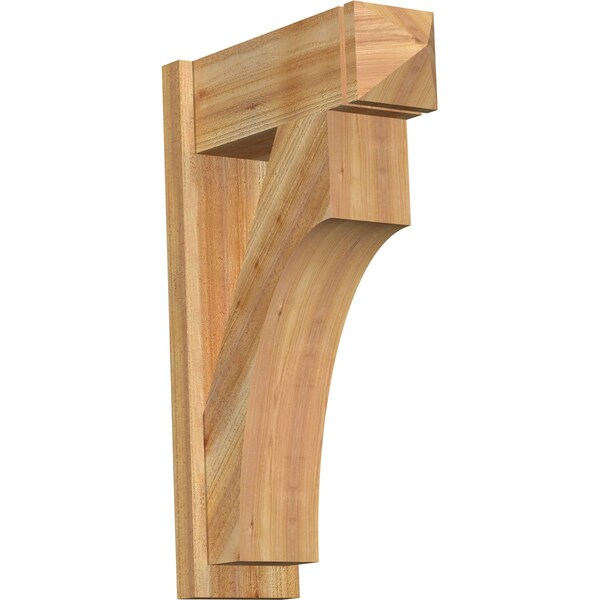 Ekena Millwork Westlake Rough Sawn Arts and Crafts Outlooker, Western Red Cedar, 8"W x 22"D x 34"H OUT08X22X34WTL03RWR - main
